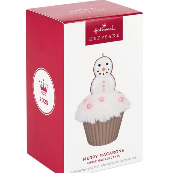 NWT Hallmark Christmas Cupcake Merry Macarons Ornament 2025 - Picture 7 of 11